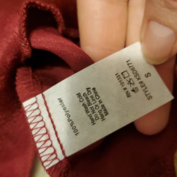 ADORABLE  Red/Dark Pink Summer Dress Size S - Picture 5 of 7